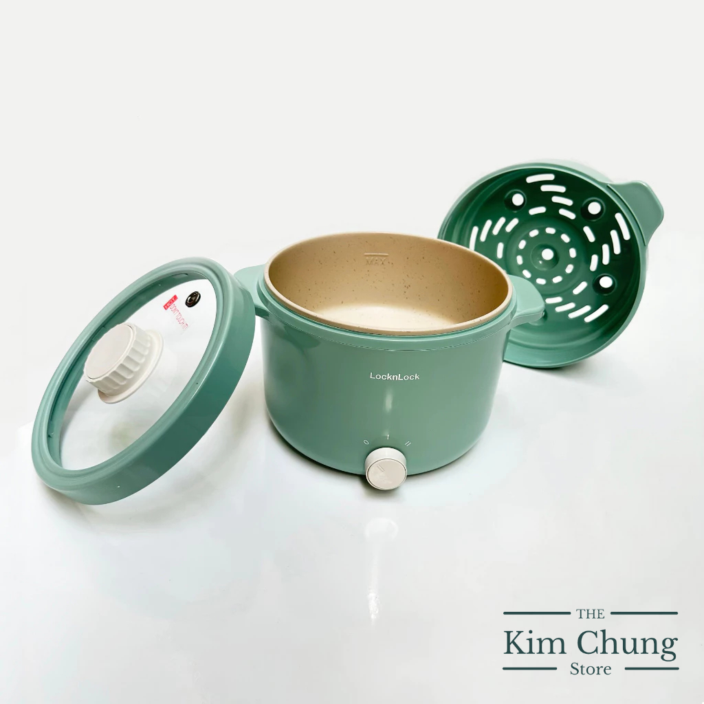 Nồi điện đa năng Locknlock EJP156MIT 2L - Màu Mint  - Hàng chính hãng