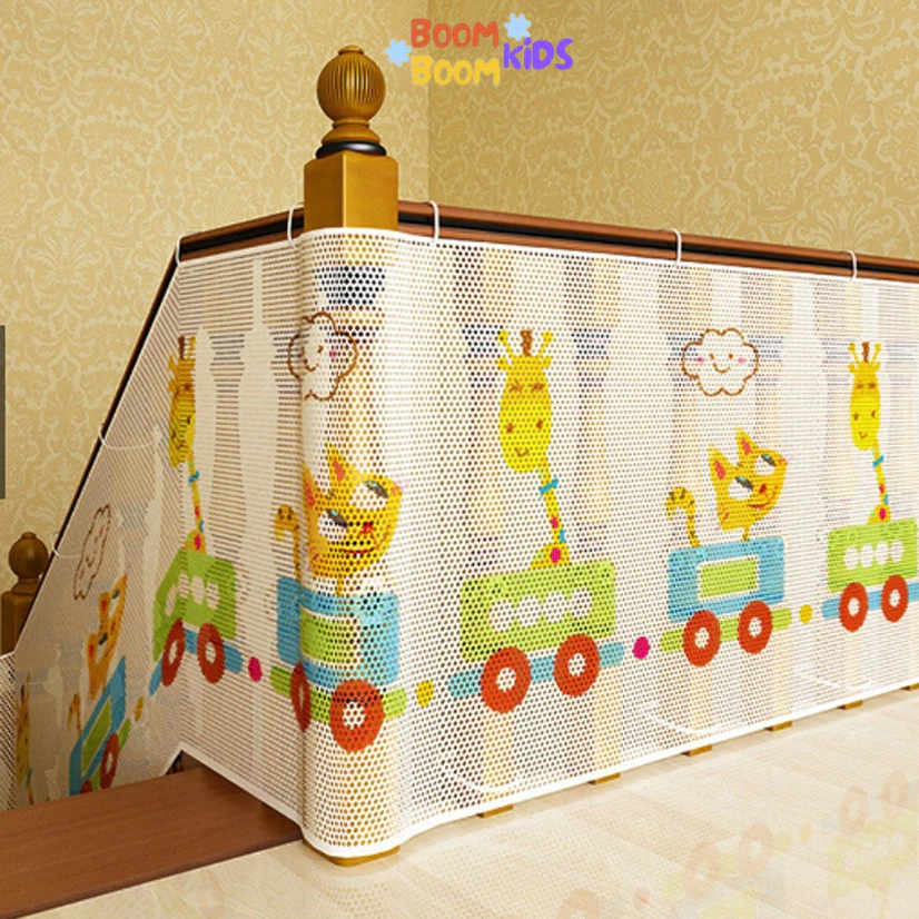 Lưới Chắn Cầu Thang, Lưới Chắn Ban Công, Lưới Chắn Lan Can, An Toàn Cho Bé Tặng Kèm Dây Khóa Nhựa