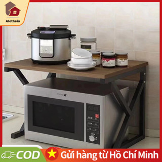 Kệ nhà bếp gia đình hình chữ U kệ lò nướng điện lò vi sóng hai lớp kệ lò vi sóng