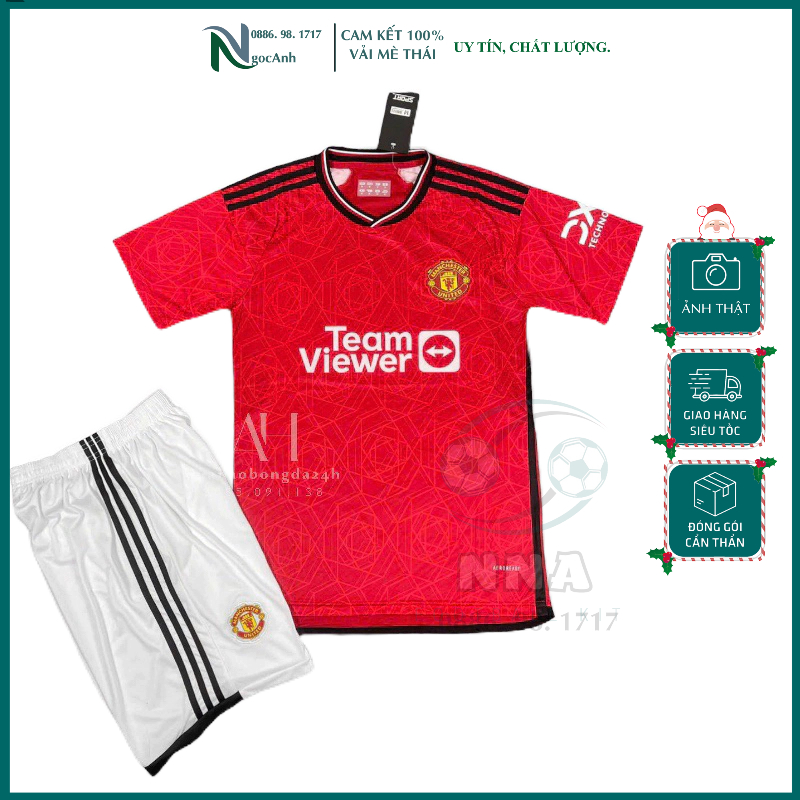 Áo Bóng Đá CLB Manchester United màu trắng mẫu thứ 3 2023/24_Hàng cao cấp Thailand