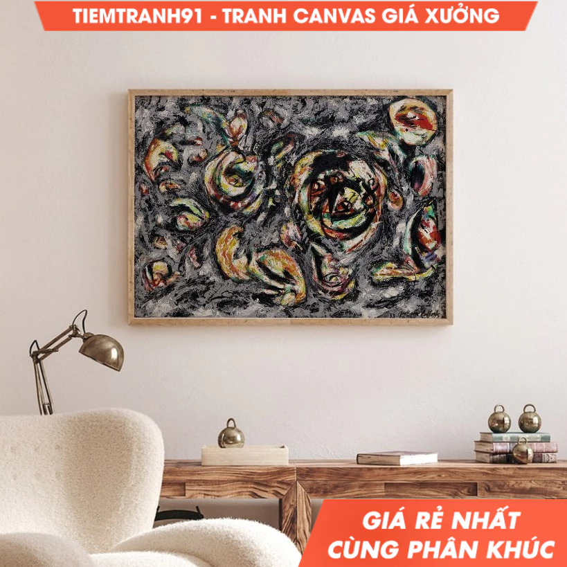 Tranh treo tường, Pollock Abstract Poster, Exhibition, Wall Art Decor, Modern Wall Art, Home Wall De