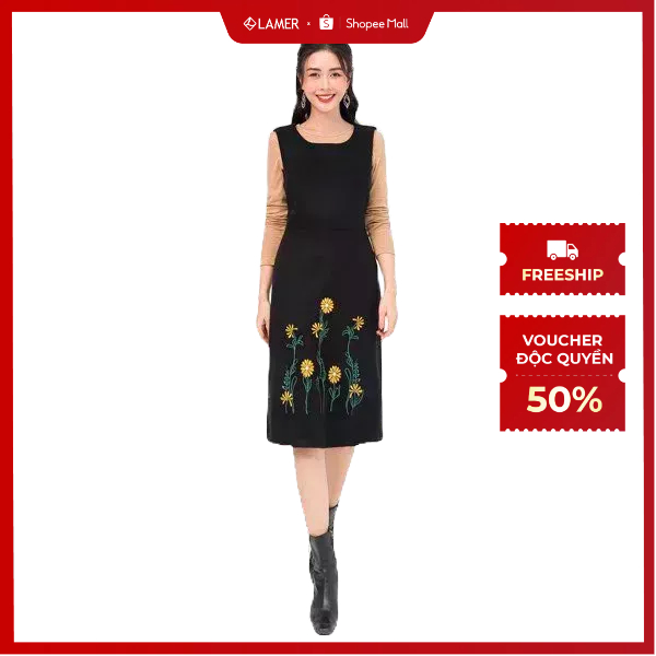 Đầm Dạ LAMER Bigsize Sát Nách L63R20T034