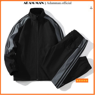 Bộ thể thao gió tráng bạc cao cấp phối màu trẻ trung, Bộ thể thao nam hàng cao cấp - ADAMMAN