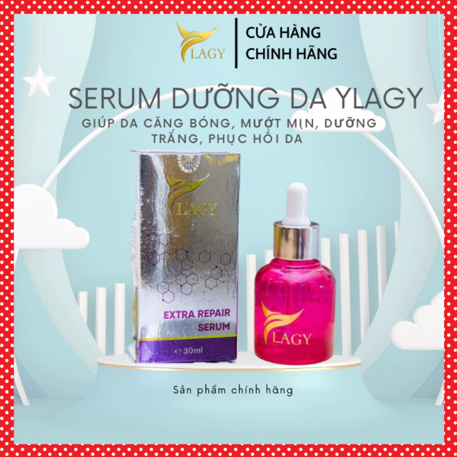 Serum Ylagy dưỡng da căng mướt, căng bóng, dưỡng trắng, phục hồi da giúp da luôn tươi trẻ (hộp 30ml)