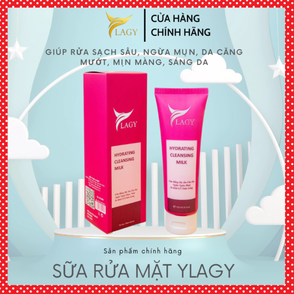 Sữa Rữa Mặt Ylagy hương Lavender giúp rửa sạch sâu, da căng mịn, ngừa mụn, dưỡng trắng dung tích 120ml