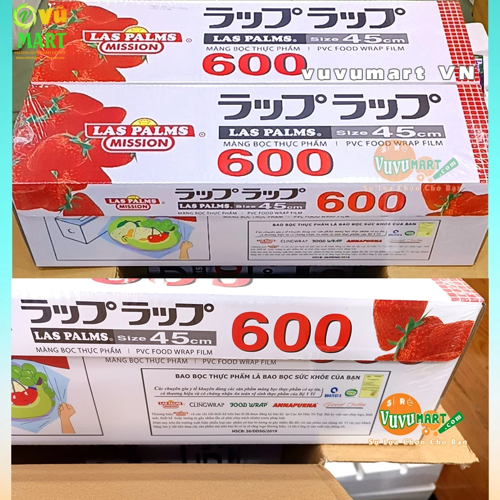 Lõi Màng Bọc Thực Phẩm LASPALMS CHÍNH HÃNG 400 và 600, Thay Thế Khi Hết Màng Hộp: Co dãn, Bám dính - Lõi vàng, dẻo dai