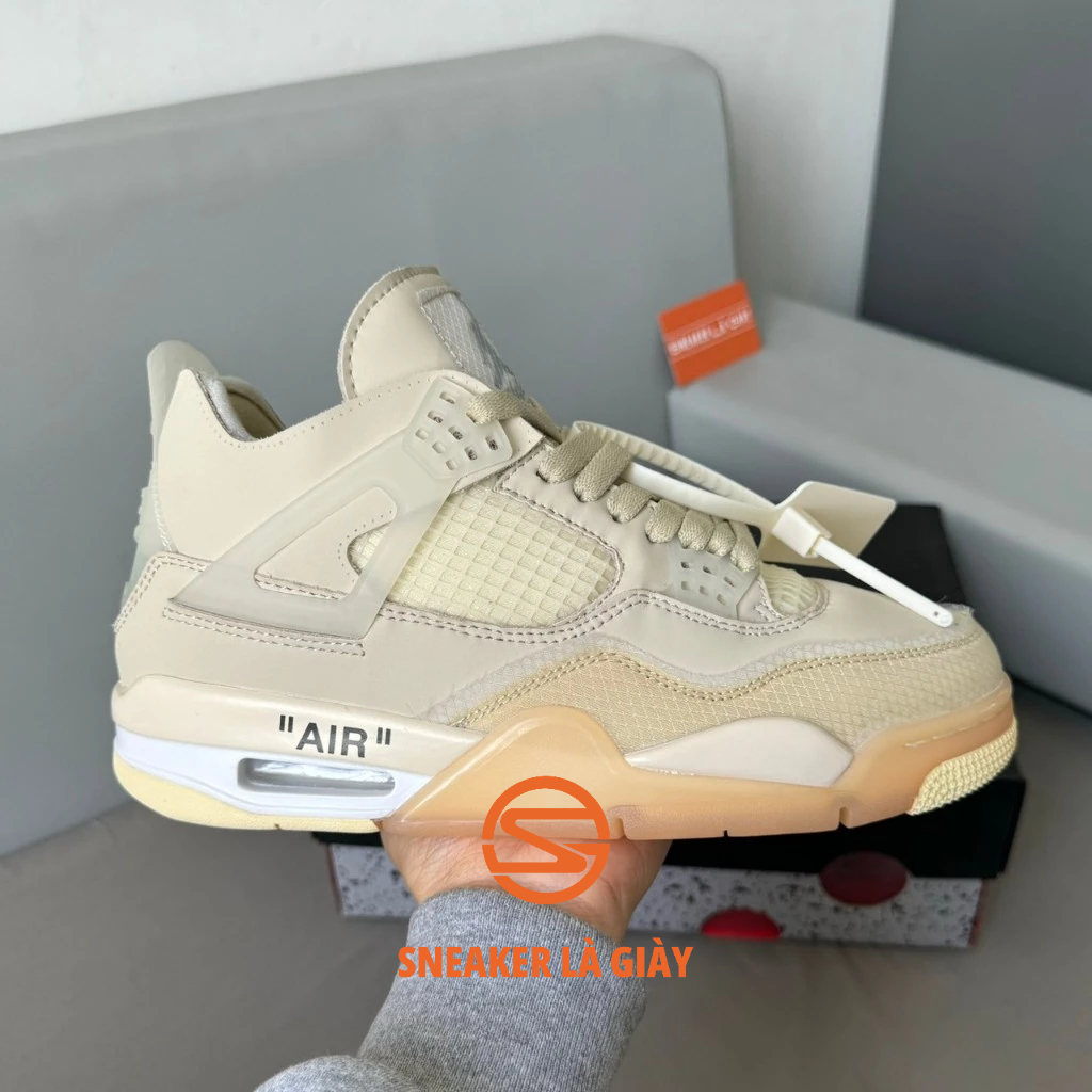 Giày Air Jordan 4 Off White Sail CV9388-100 - High Quality Fullbox