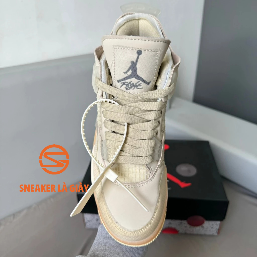 Giày Air Jordan 4 Off White Sail CV9388-100 - High Quality Fullbox