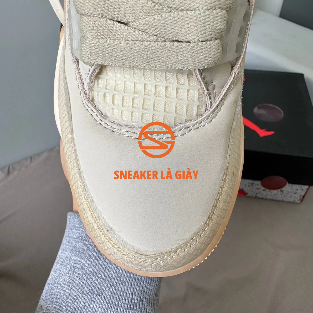 Giày Air Jordan 4 Off White Sail CV9388-100 - High Quality Fullbox