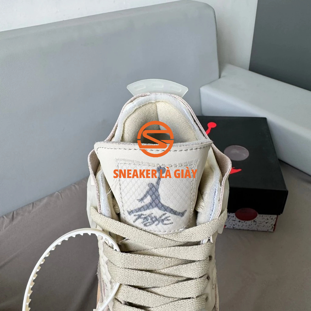 Giày Air Jordan 4 Off White Sail CV9388-100 - High Quality Fullbox