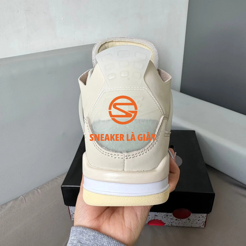 Giày Air Jordan 4 Off White Sail CV9388-100 - High Quality Fullbox