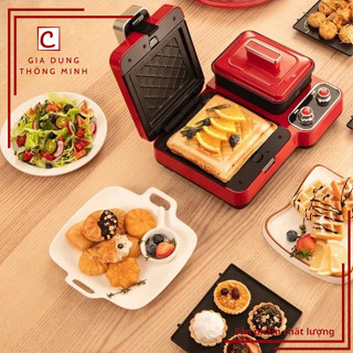 Máy làm bánh đa năng, máy làm bánh tại nhà, máy nướng bánh mini tặng kèm 1 khay chảo- GDTH012