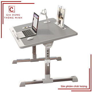 Bàn làm việc gấp gọn có giá đựng sách,ổ cắm usb, ngăn kéo, khay chống trượt, bàn học làm việc đa năng PR48