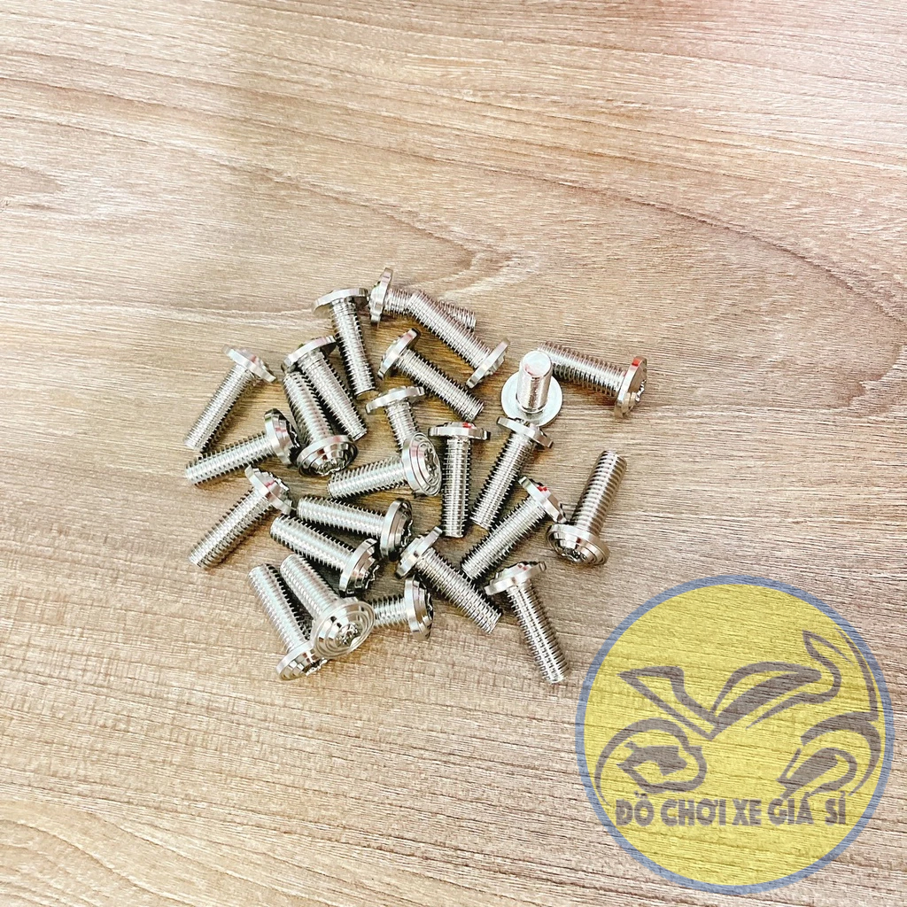 Ôc đĩa Salaya đầu thái  8 li 25 inox 304 siêu sáng