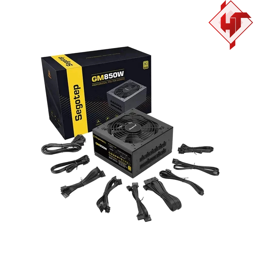Nguồn máy tính Segotep GM850W 850W Fully Modular 80+ Gold Black / White