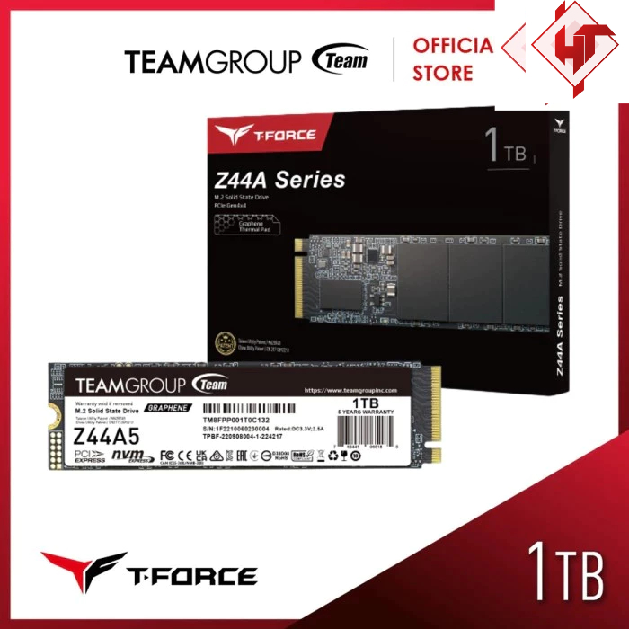 Ổ cứng TeamGroup 512GB - 1TB - 2TB Z44A5 PCIe Gen4 x 4