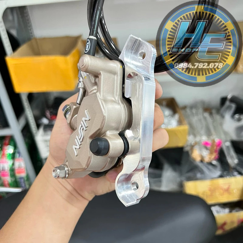 Pát CNC Nissin 2 Pis Gắn Fu Led/Wave S110 Đĩa 220mm