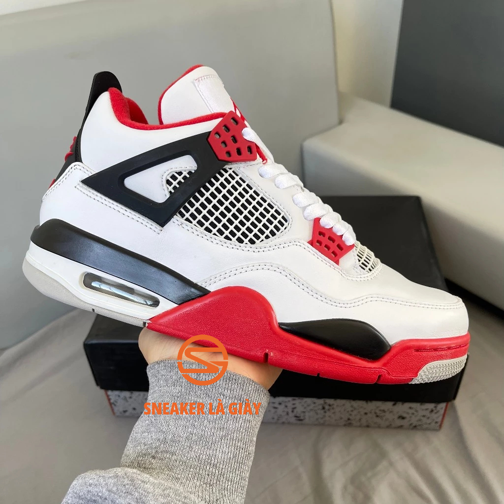 Giày  Air Jordan 4 Retro OG Fire Red 2020 DC7770-160 - High Quality Fullbox