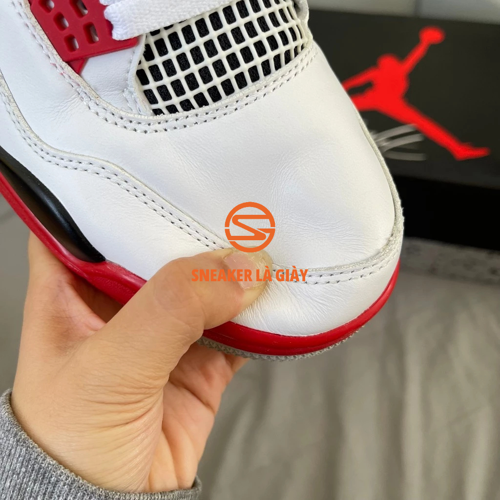 Giày  Air Jordan 4 Retro OG Fire Red 2020 DC7770-160 - High Quality Fullbox