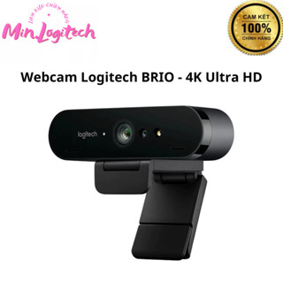 Webcam Logitech BRIO - 4K Ultra HD, tự động chỉnh sáng & lấy nét, mic kép to rõ bỏ tiếng ồn - Sản Phẩm Chính Hãng