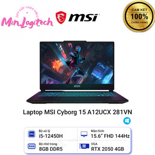 Laptop msi cyborg 15 a12ucx-281vn