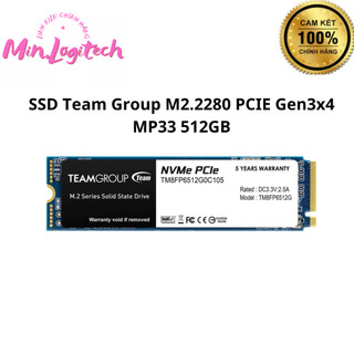 Ổ cứng ssd team group m2.2280 pcie gen3x4 mp33 512gb