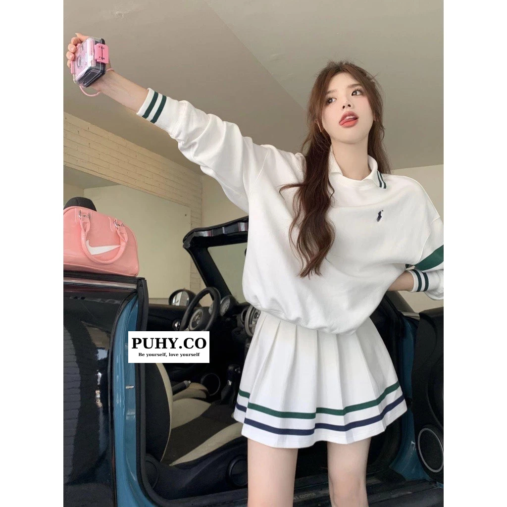 Set nỉ GS chân váy xòe siêu xinh - ảnh thật