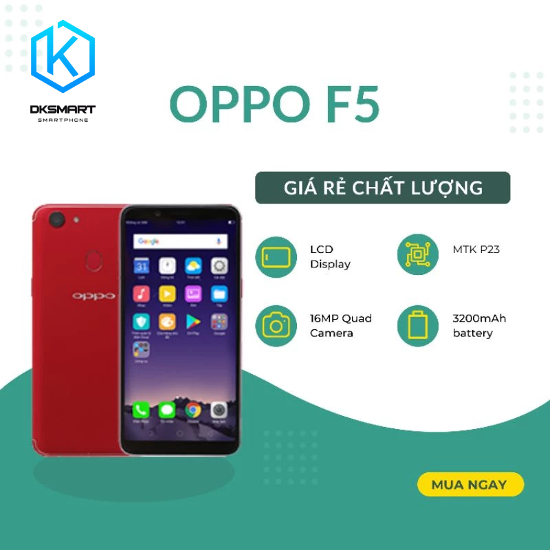 OPPO F5 tặng ốp sạc