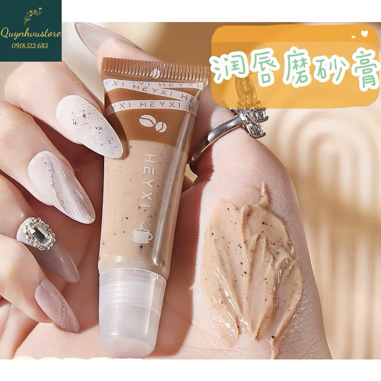 Tẩy da chết tẩy tế bào chết môi Heyxi Cafe 15G Sena