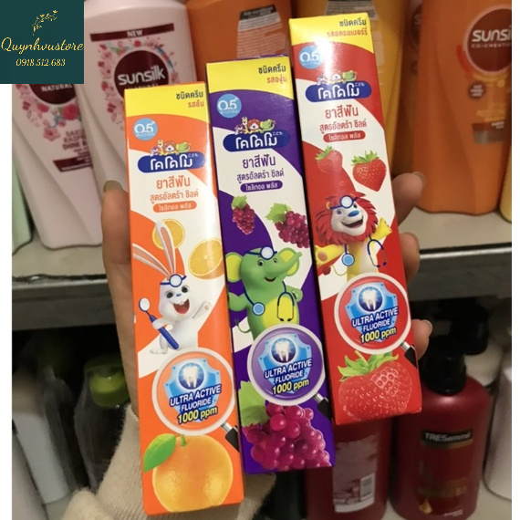 Kem Đánh Răng Kodomo cho trẻ em Hàng Thái Lan