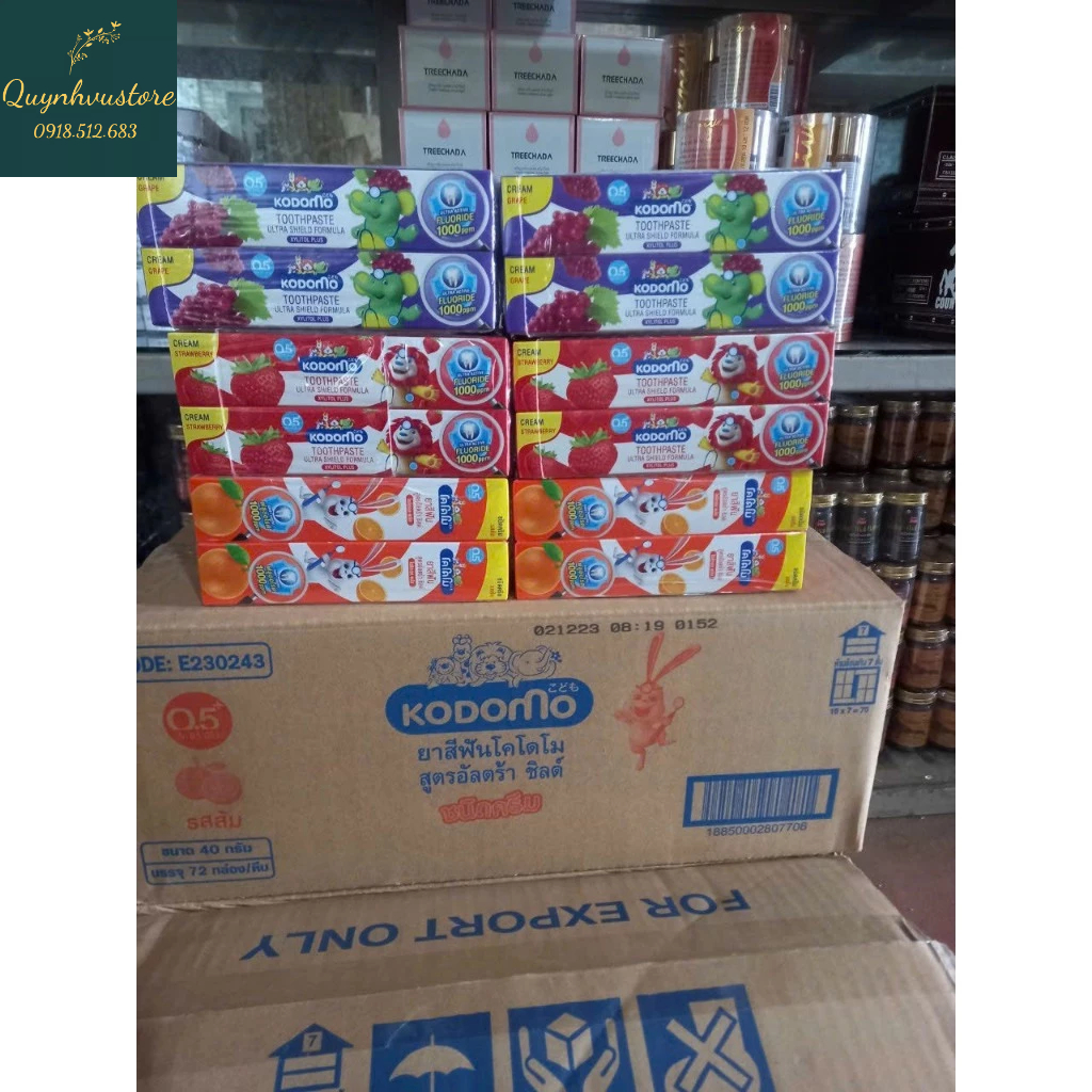 Kem Đánh Răng Kodomo cho trẻ em Hàng Thái Lan