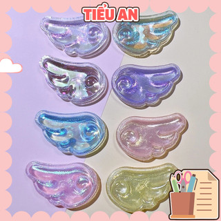 Charm slime/ dụng cụ charm trang trí đôi cánh thiên thần nhũ kim tuyến độc đáo - giá 1 cặp