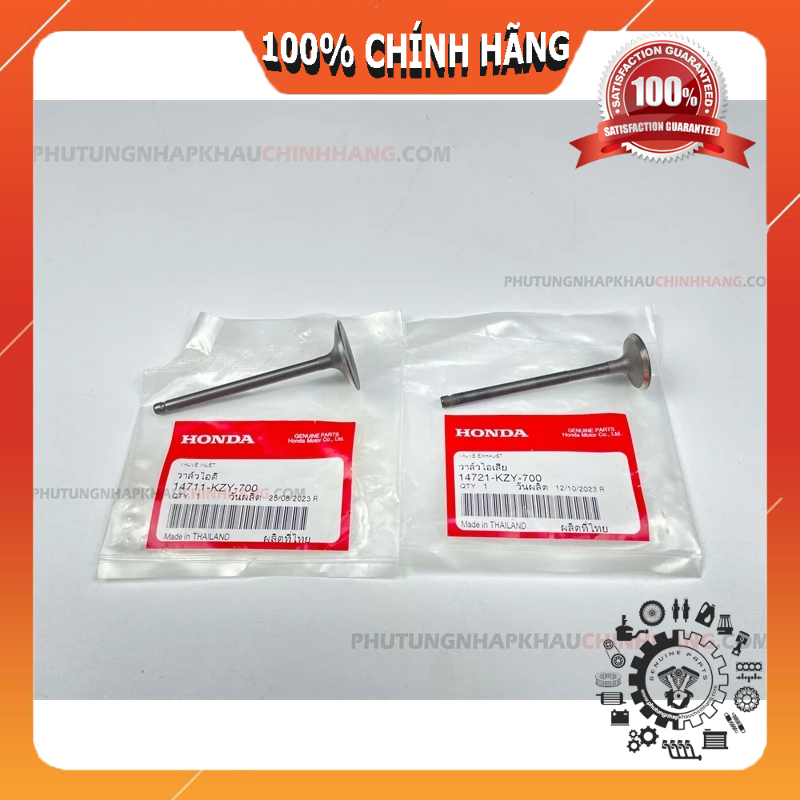 Xupap nạp xả VARIO CLICK 150, PCX 150, ADV 150 nhập Honda Indo 14711KZY700 / 14721KZY700