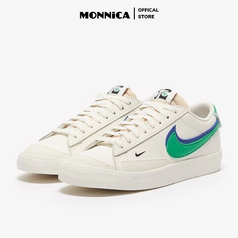 Giày Nike Blazer Low White & Green- Giày Thể Thao Sneaker Nam Nữ Nike Blazer Trắng Xanh Cổ Thấp Full Box Bill