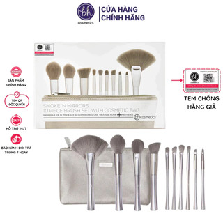 Bộ Cọ Bh Cosmetics Smoke ‘n Mirrors 10 Piece Metalized Brush Set (full box)