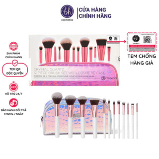 Bộ cọ 12 Cọ BH Cosmetics Crystal Quartz 12 Piece Brush Set And Bag (full box)