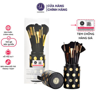 Bộ Cọ Trang Điểm Bh Cosmetics Dot Collection 11 Piece Brush Set Black