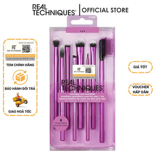 Bộ cọ 8 cây trang điểm mắt chuyên nghiệp Real Techniques everyday eye essentials