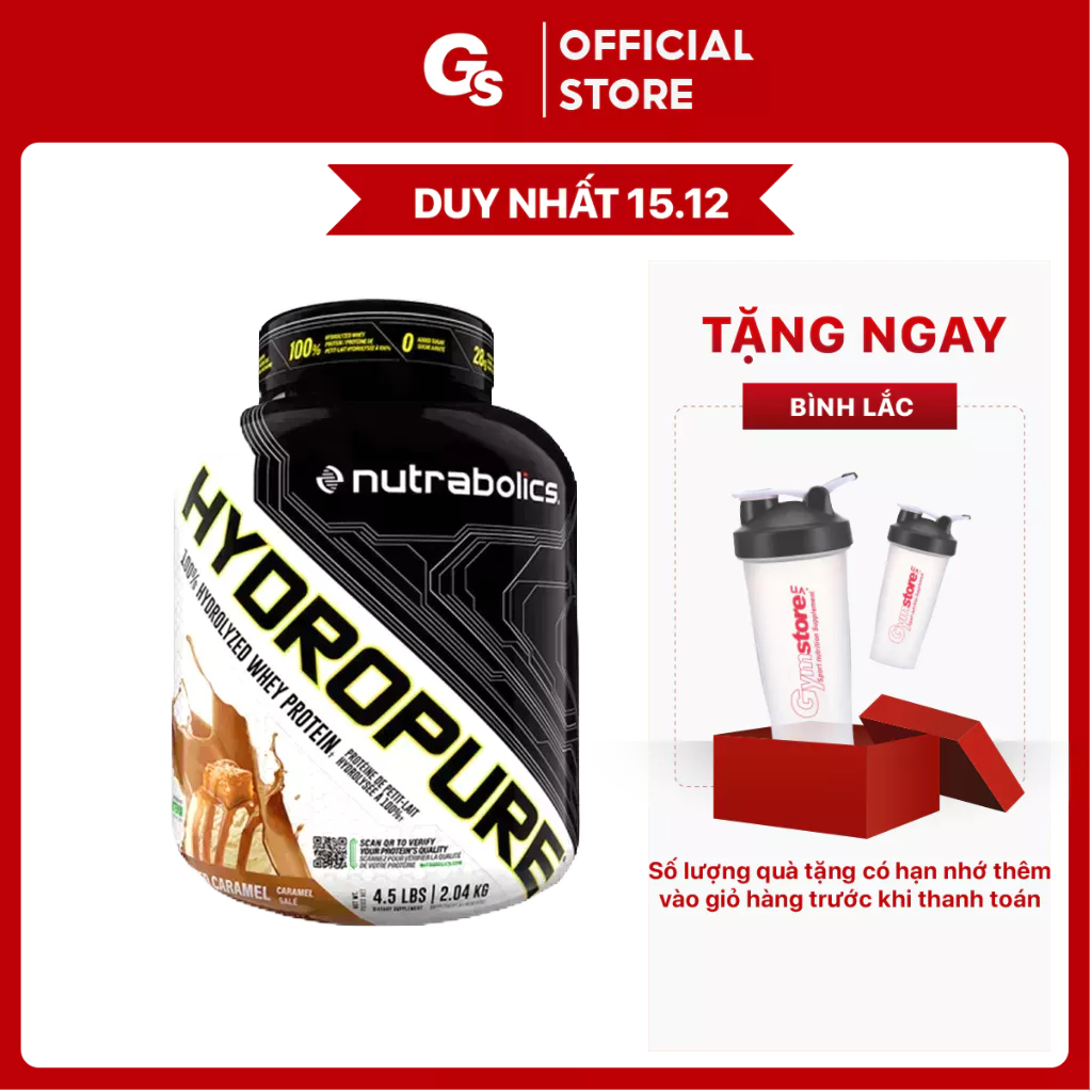 Sữa tăng cơ cao cấp Nutrabolics Hydropure, 4.5 Lbs (58 muỗng)