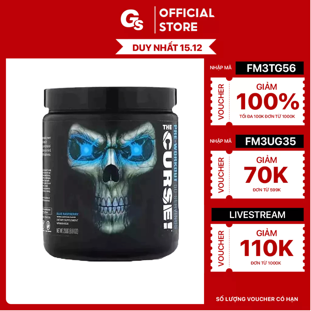 Bột tăng sức mạnh Cobra Labs The Curse, 50 Servings nhập khẩu Mỹ - Gymstore