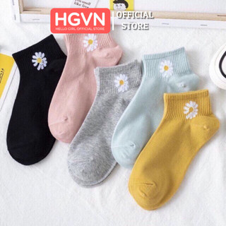 Combo 3 Đôi Tất Vớ Cúc Hoạ Mi Style Hàn Quốc #A105 - 3 ĐÔI