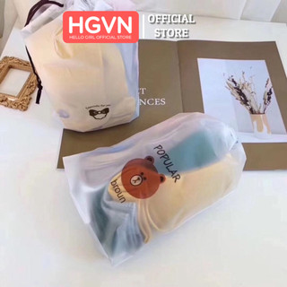 Set 3 đôi tất gấu cổ ngắn #b104- 3 đôi
