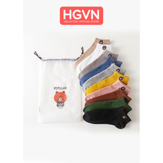 SET 3 Đôi Tất Gấu Cổ Ngắn #B104- 3 ĐÔI