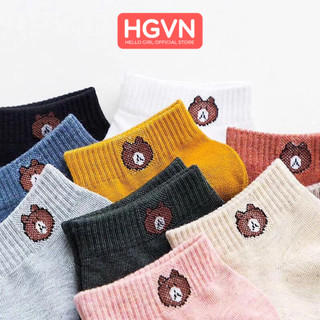 SET 3 Đôi Tất Gấu Cổ Ngắn #B104- 3 ĐÔI