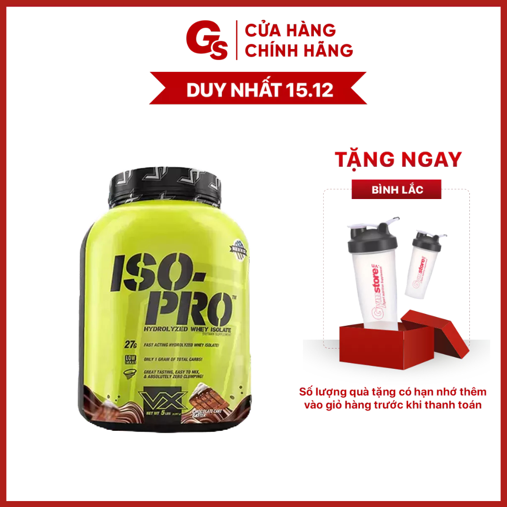 Sữa tăng cơ VitaXtrong ISO PRO - Hydrolyzed Whey Isolate, 5 Lbs (2.27 Kg) nhập khẩu Mỹ - Gymstore bổ sung protein