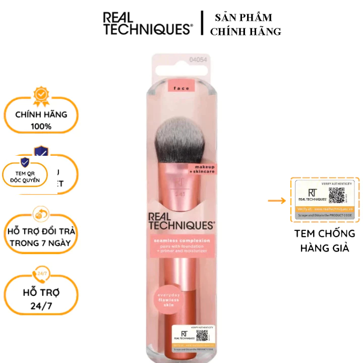 Cọ Nền Và Kem Lót Real Techniques Seamless Complexion Makeup Brush