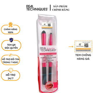 Set cọ viền và tán màu môi real techniques lip color & blur