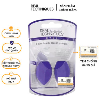 Bông mút che khuyết điểm tán nền mini real techniques 2 miracle mini eraser sponges