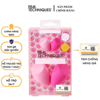 Set 4 Mút Tán Real Techniques Limited Love 4pc Miracle Complexion Sponge