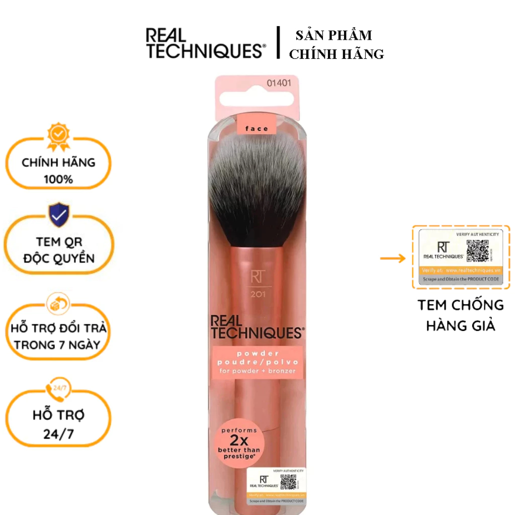 Cọ phủ phấn Real Techniques Powder Brush Mẫu Mới